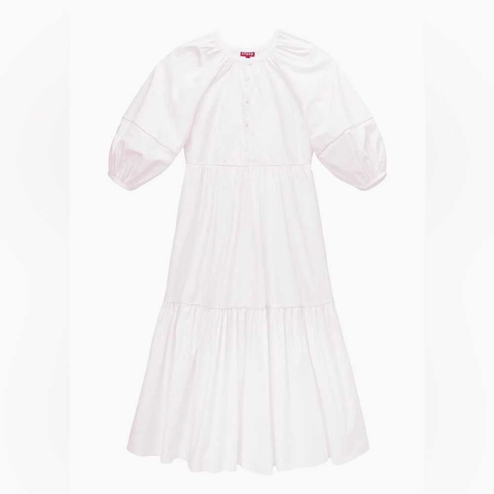 STAUD White Demi Dress